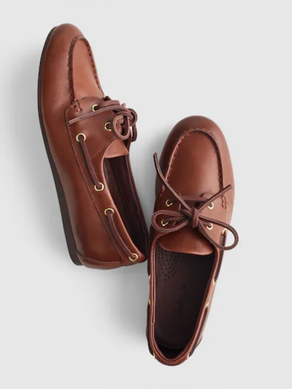 Madewell Brown Leather Boat-Style Loafers